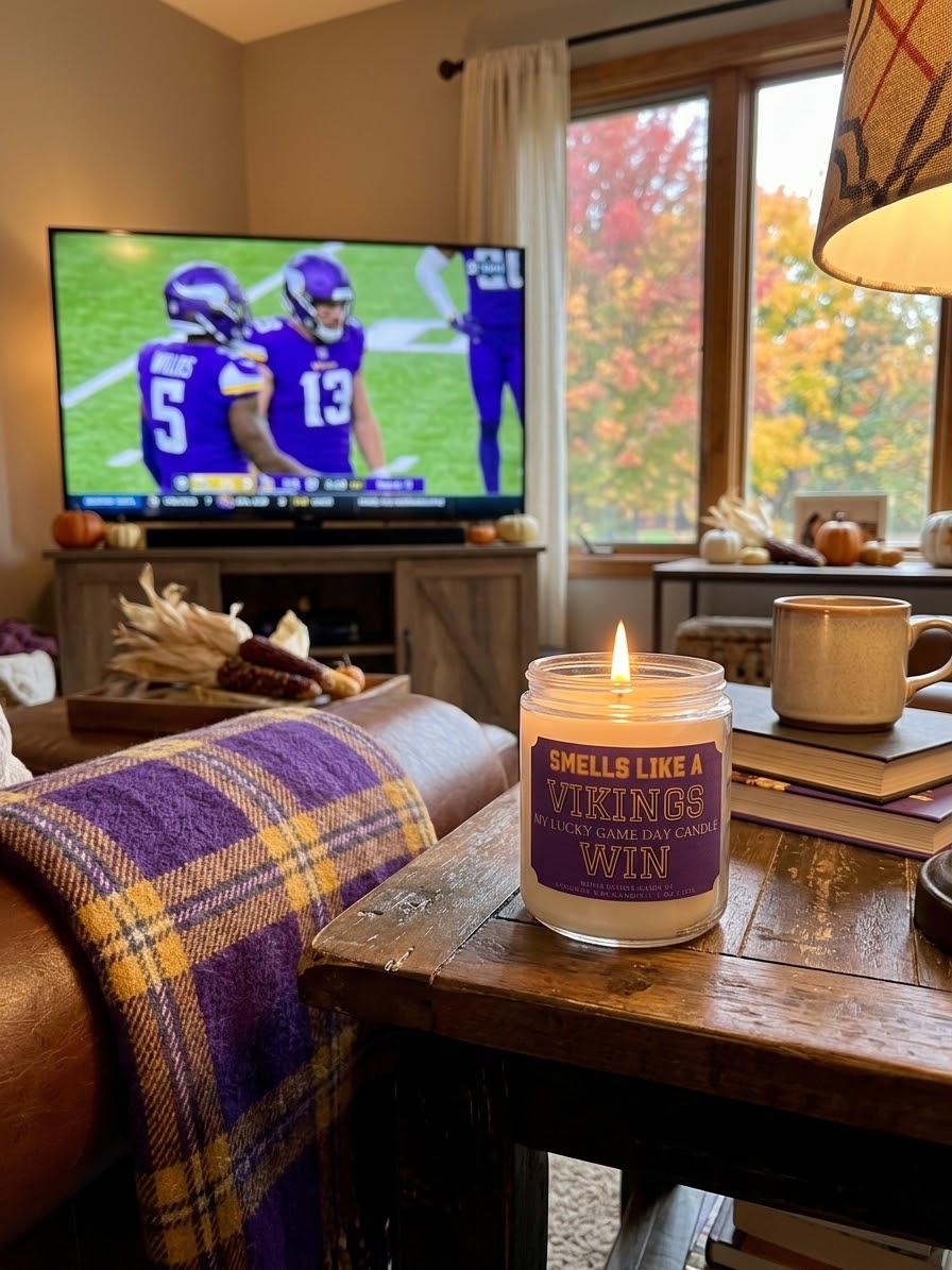 Smells Like A Vikings Win Candle