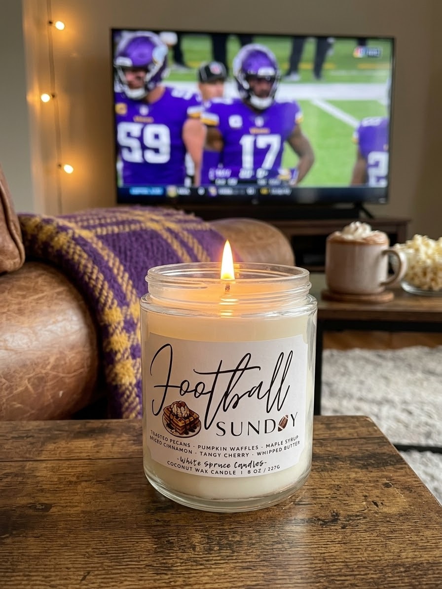 Football Sunday Candle