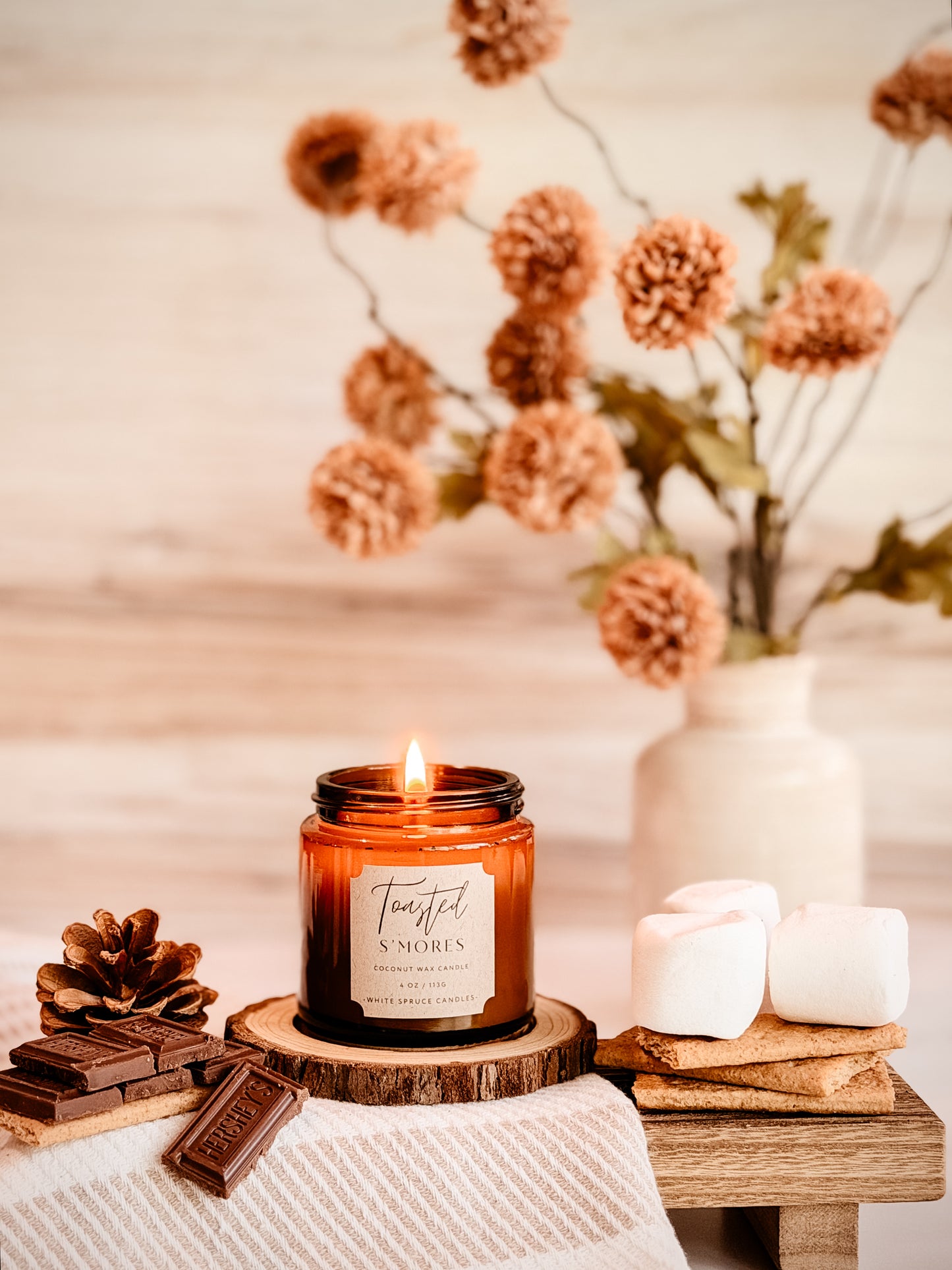 Toasted S'mores Mini Candle