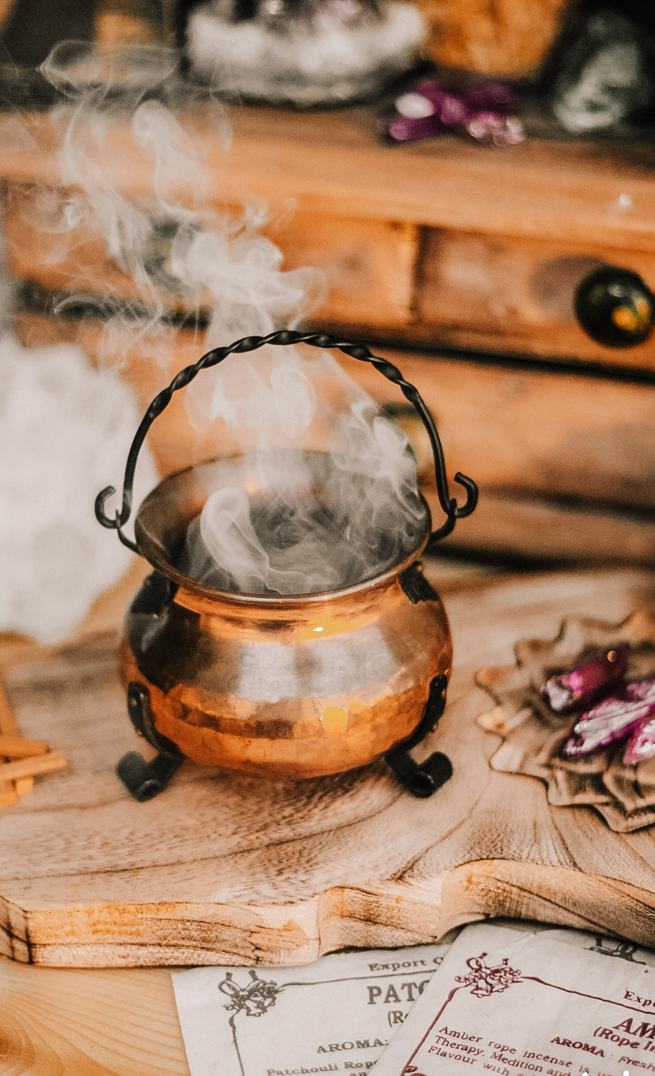 Copper Cauldron Candle