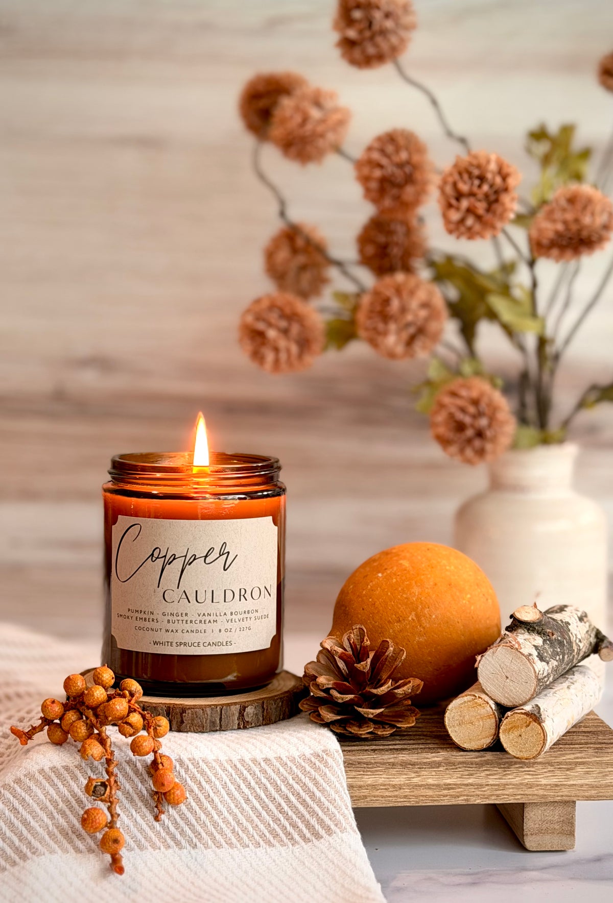 Copper Cauldron Candle