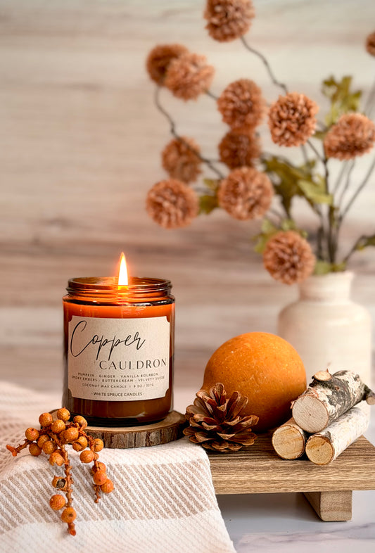 Copper Cauldron Candle