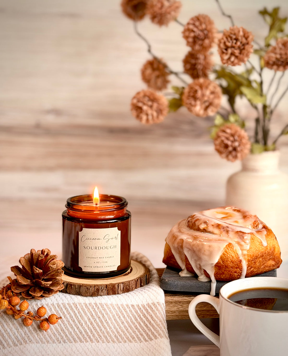 Cinnamon Swirl Sourdough Mini Candle