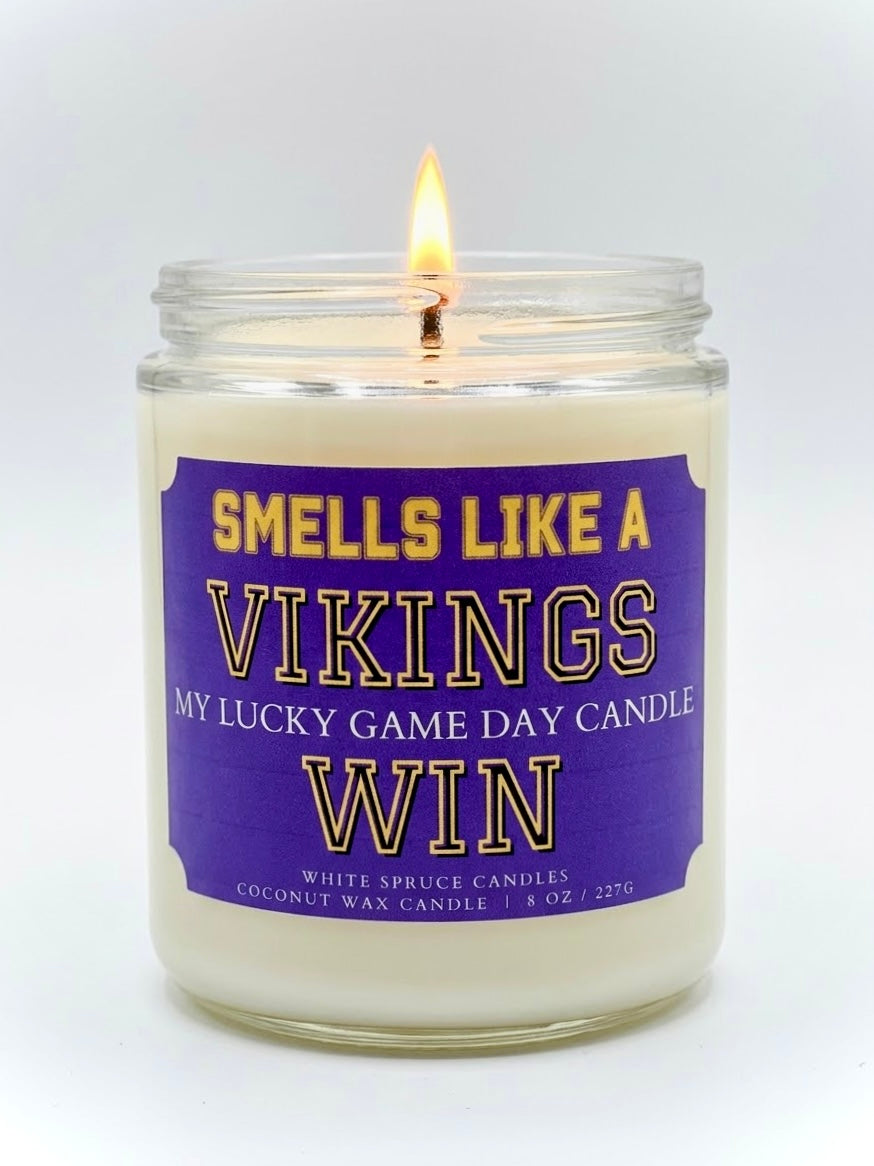 Smells Like A Vikings Win Candle