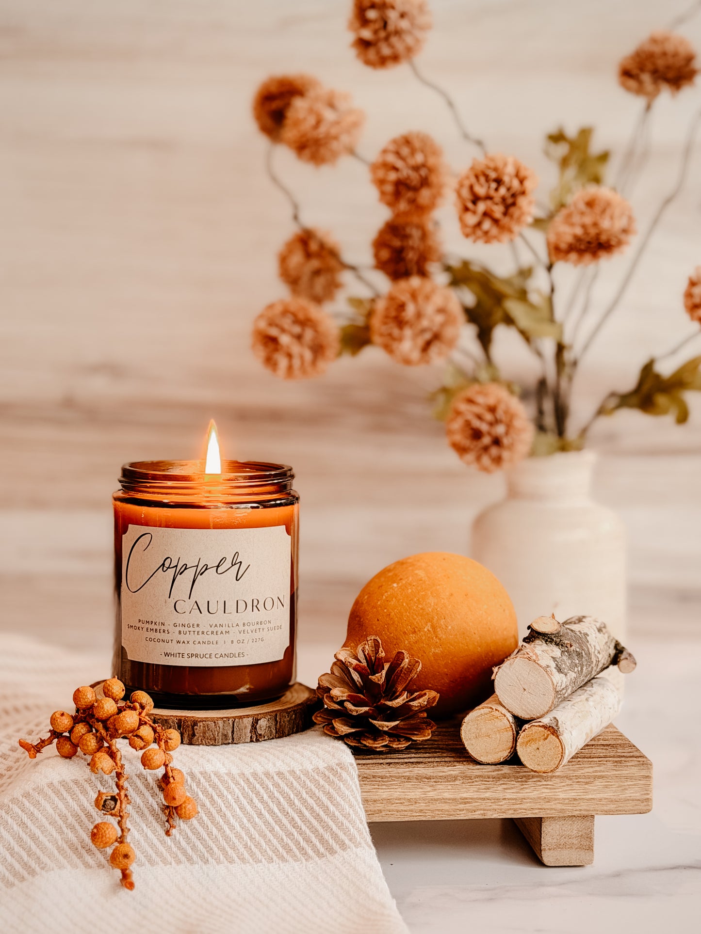 Copper Cauldron Candle