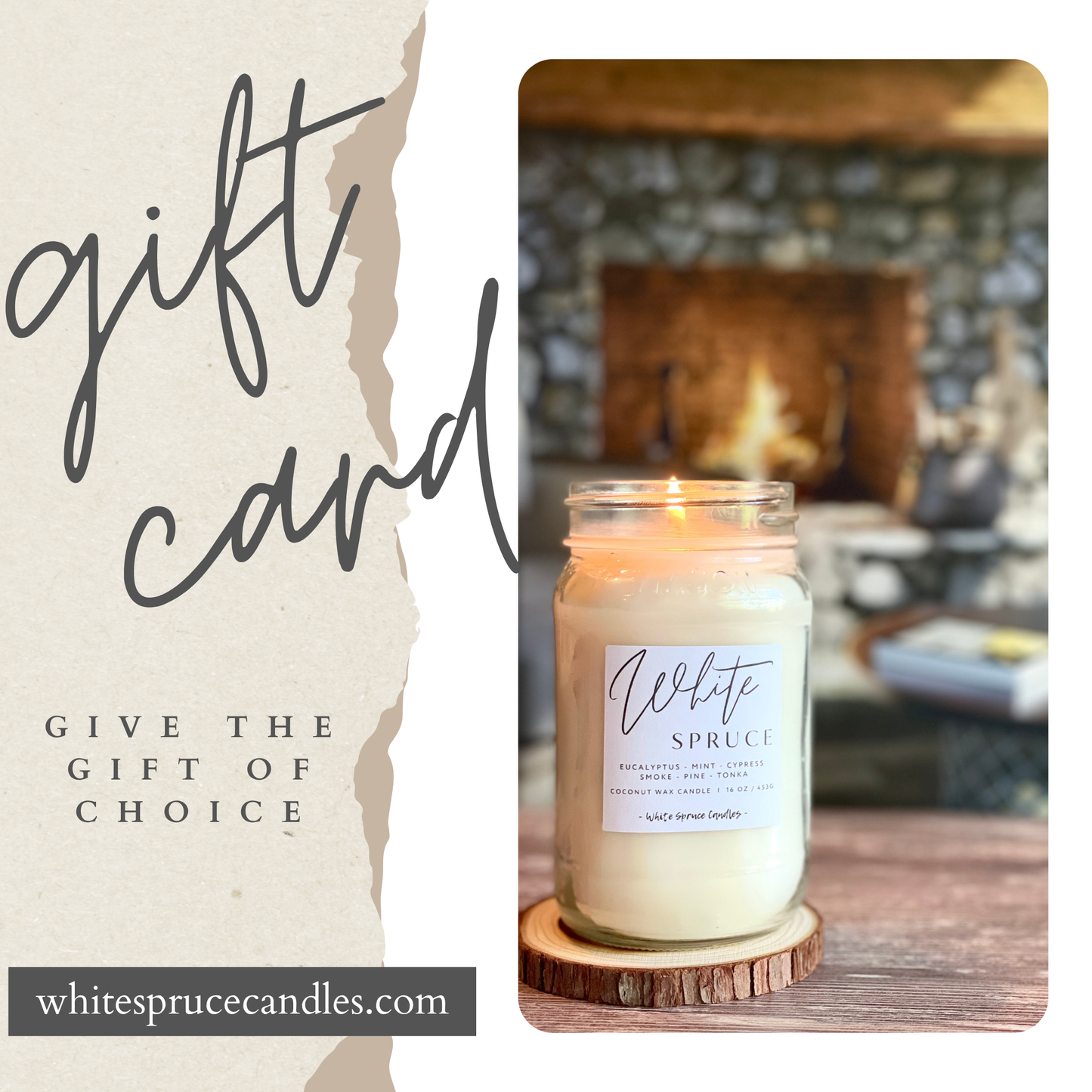 White Spruce Candles Gift Card